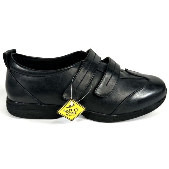 Safety Zone Shoes - Safety Zone Women's Work Shoes Size 7W Oil & Slip Resistant Non Marking Black